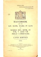 Handbook for the Quick Firing 18-Pounder Mark IV Gun